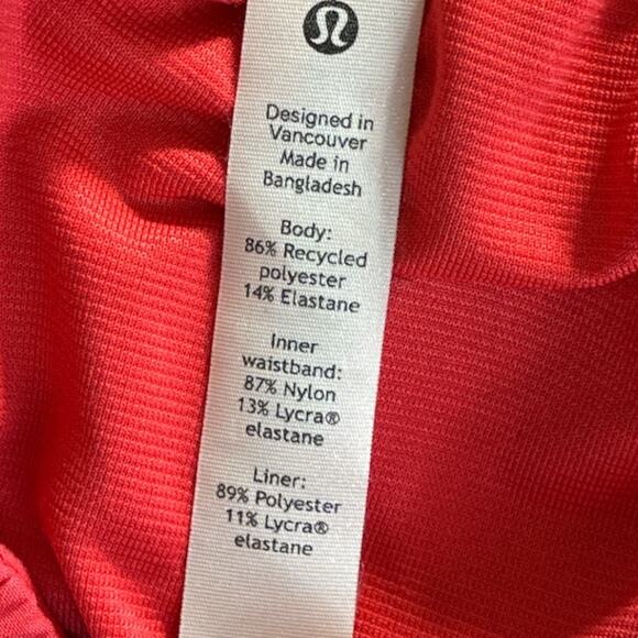 Lululemon Women’s Track That High Rise Lined Shorts in Pink size 6 - Picture 10 of 10